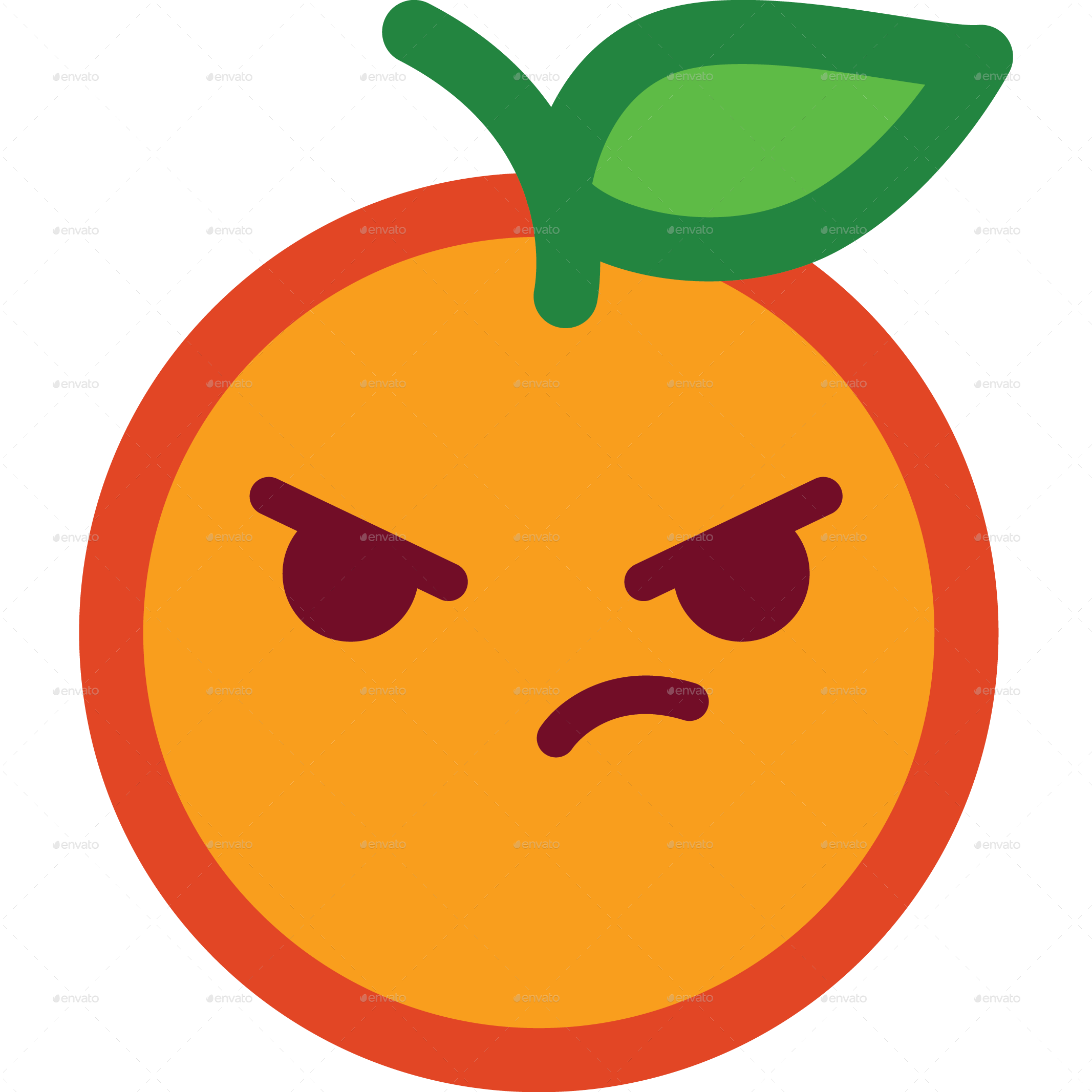 Orange Emoticon, Icons GraphicRiver